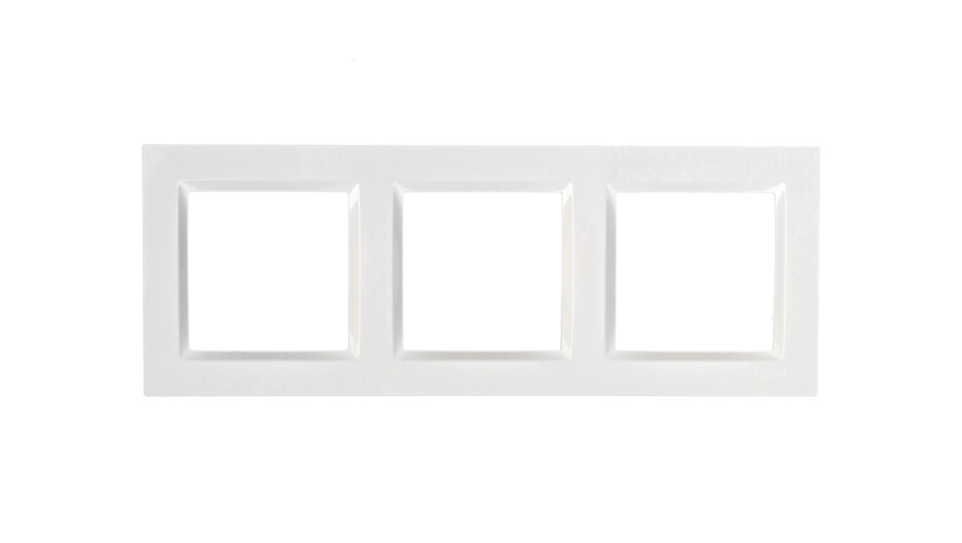 Simon 10 Triple white frame CR3 / 11 /T2UK