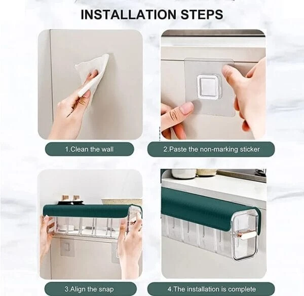 Vintage Wall 6 Compartment Multiuse Wall Mount Organizer Pack of 1 - Image 4 of 4