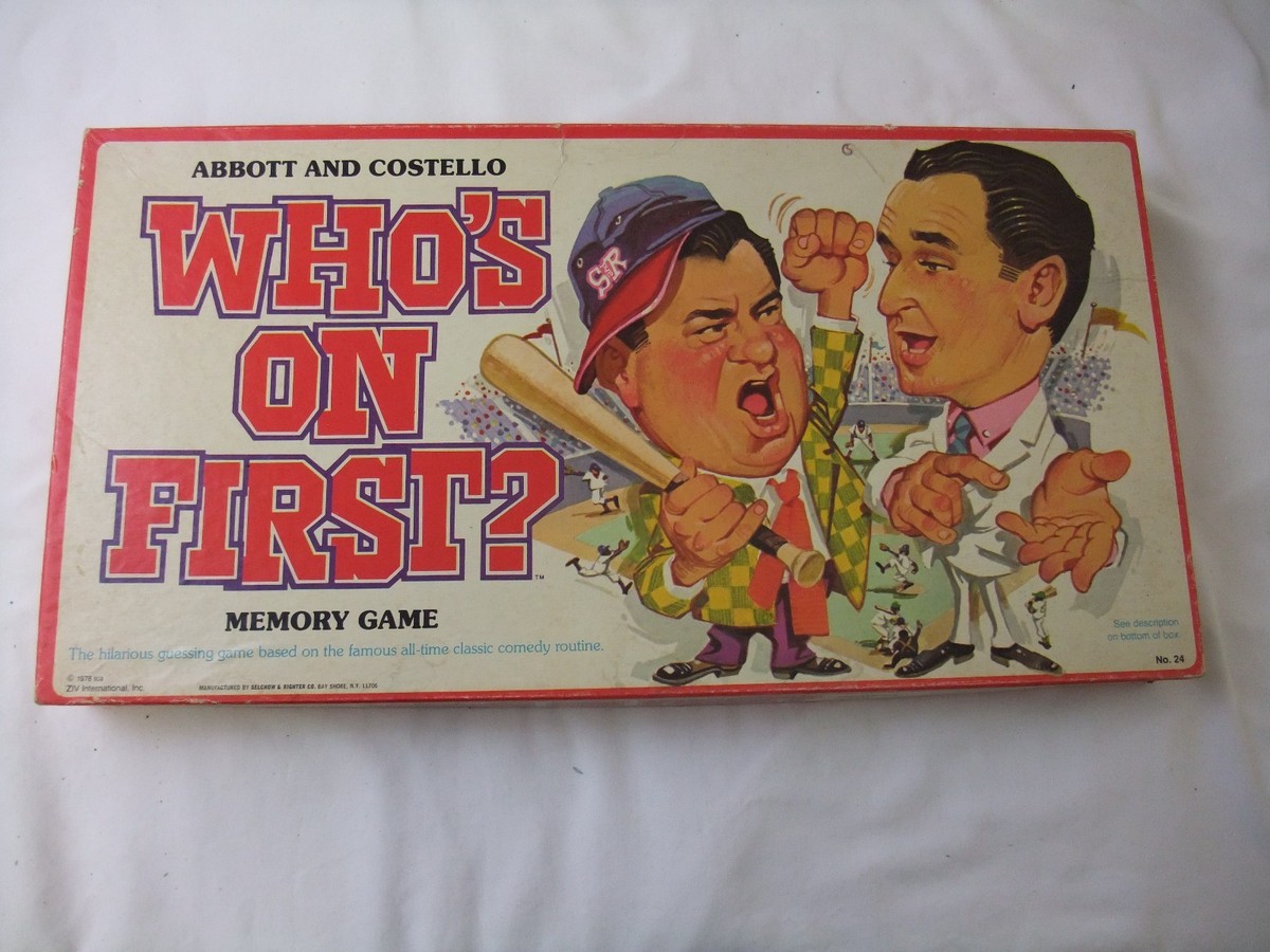 Vintage Abbott and Costello Who's on First? Memory Game | eBay