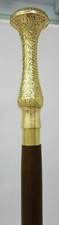 Designer Victorian Handle Brass Walking Stick Cane Antique Style Vintage Gift