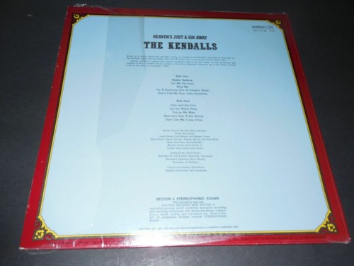 The Kendalls - Heaven's Just A sin Away- Ovation OV-1719 1976 Press ID:2168 - Picture 2 of 3