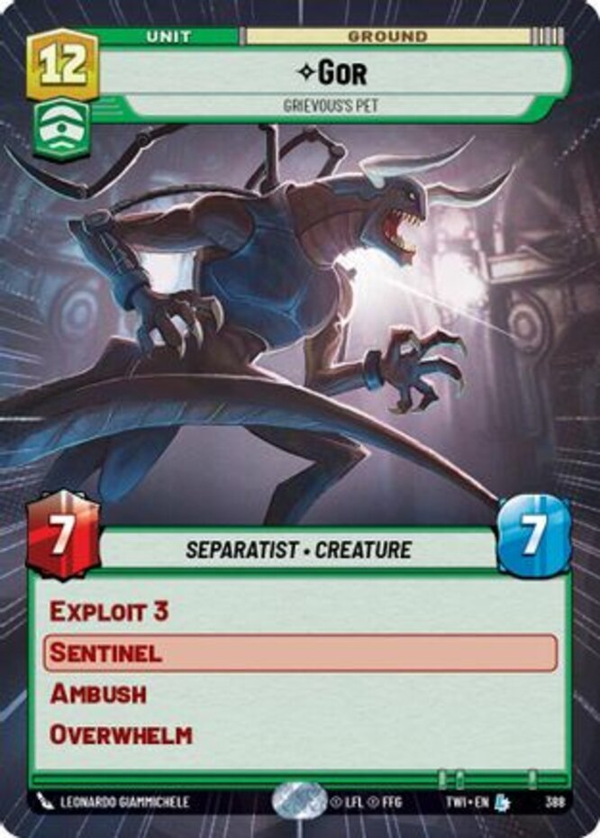 x1 Gor - Grievous's Pet - Hyperspace - Foil L Star Wars Twilight of the Republic