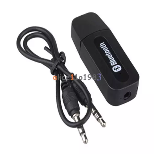 Wireless Bluetooth 3.5mm AUX Audio Mono Music Home Car Receiver Adapter Mic