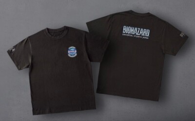 USJ BIOHAZARD Resident Evil BSAA T-shirt Size L color Gray Capcom
