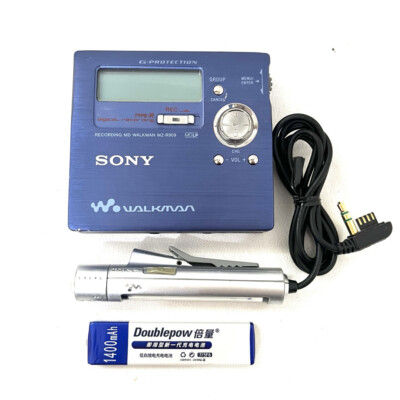 ⚠️SH ⚠️SONY MZ-R909 ブルー WALKMAN Used] SONY MD Walkman MZ-R909 Blue - Tested & Working | eBay