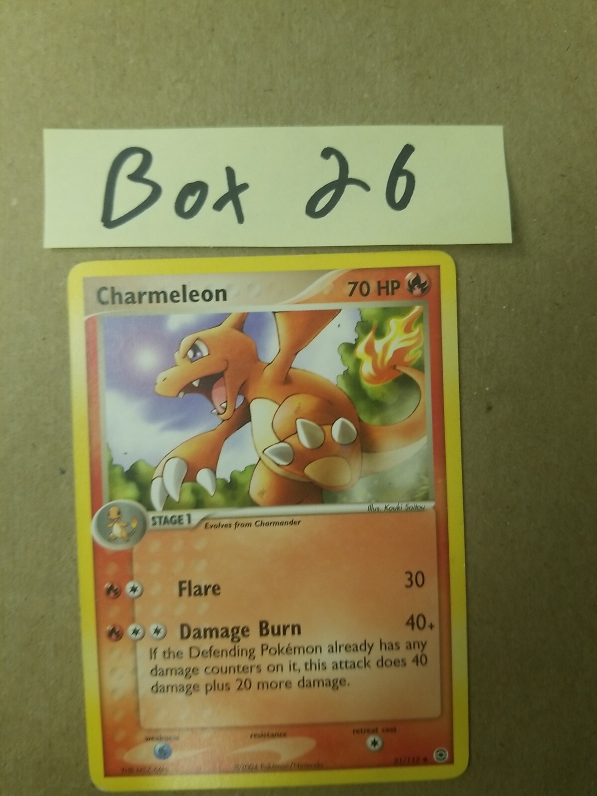 Charmeleon 31/112 Non-Holo EX FireRed And LeafGreen Pokemon TCG Card NM