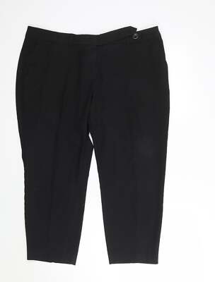 NEXT Damenhose schwarz Polyestermischung Größe 16 L24 in
