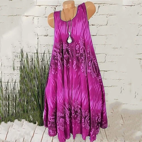 Abito sciolto donna donna boho spiaggia vacanze floreale sole taglie forti - Foto 17 di 23