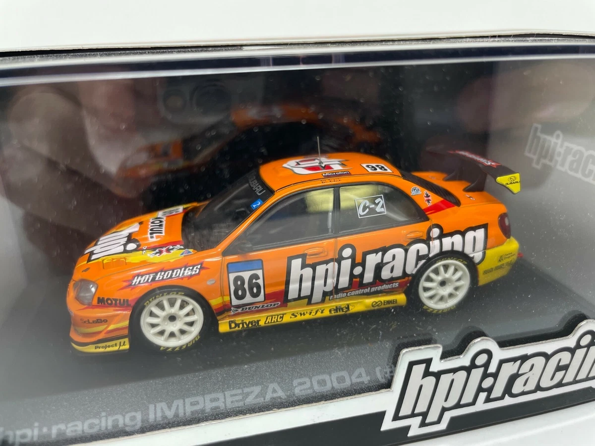 HPI Racing Subaru Impreza #86 2004 (Orange) 1/43 Scale z05