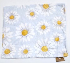 DEBORAH CONNOLLY LIGHT BLUE,WHITE YELLOW DAISY COTTON BATH,HAND TOWEL,FINGER TIP