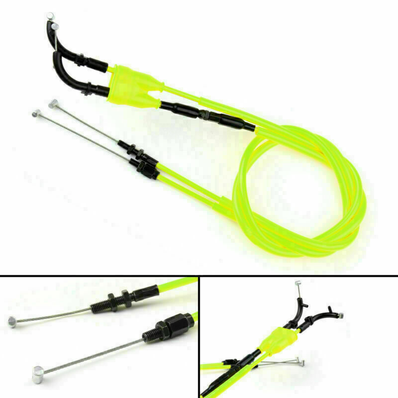 Throttle Cable Push/Pull Wire Line Gas For Yamaha 2014-2021 MT-07 MT07 YELLOW US