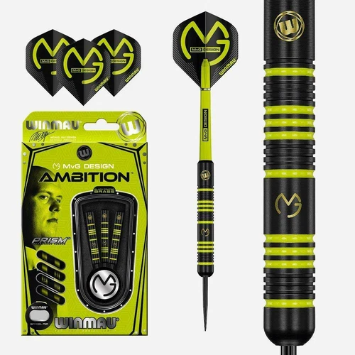 Winmau Michael van Gerwen MvG Ambition Steeldarts Dartset Dartpfeile 22g, 24g