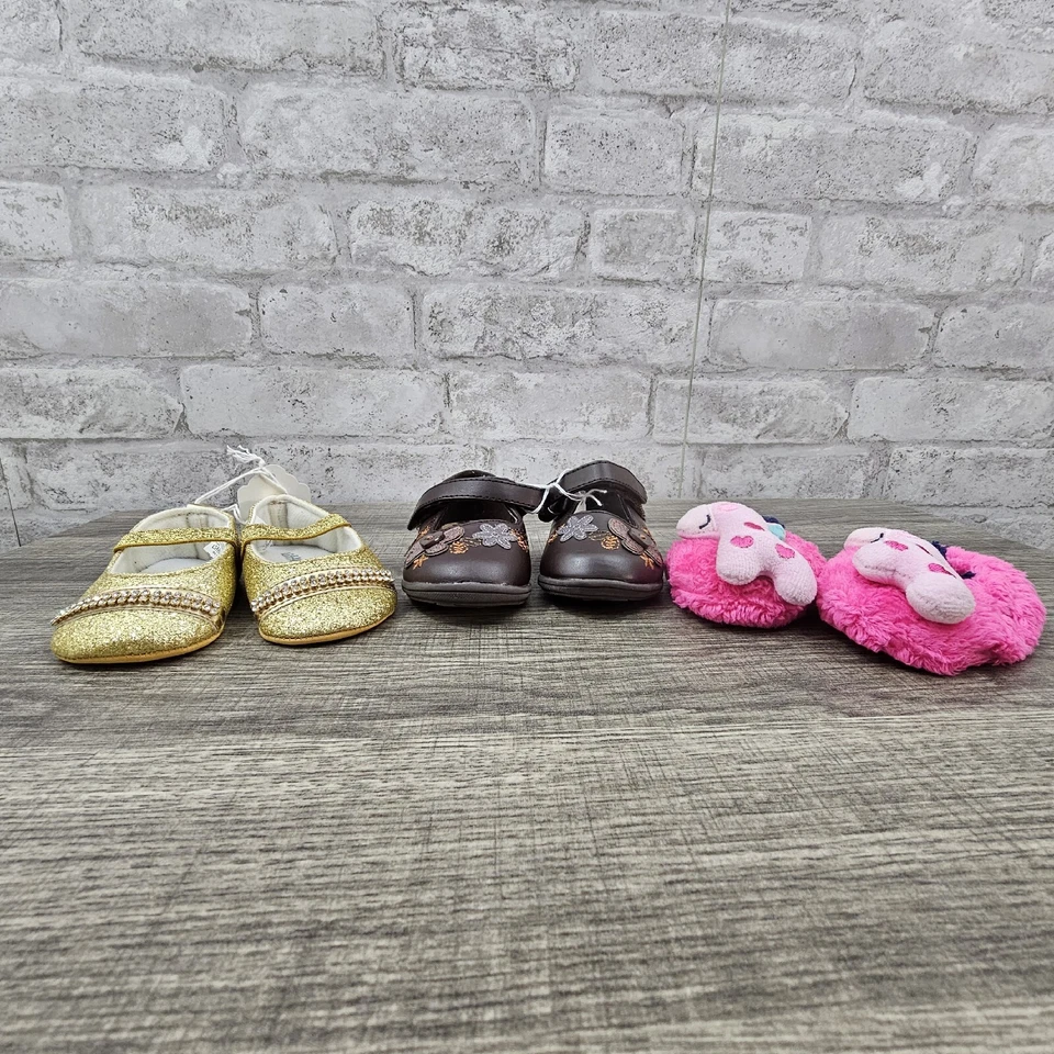 Lot of 3 infant girls shoes size 0-6 months - Image 2 of 4