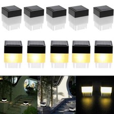 20PCS LED Solar Post Cap Light Waterproof Fence Pool Garden Lamp Outdoor Road