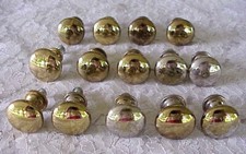 Vintage Cabinet Drawer Pulls Knobs 16 Round Mushroom Style with Screws