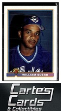 William Suero 1991 Bowman #8  RC Toronto Blue Jays TTM/IP Signed Autographed