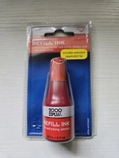 NEW COSCO 2000 PLUS Self-Inking Refill Ink Red 0.9 oz. 