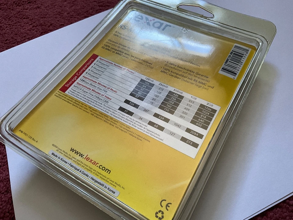 1pc 128MB RS-MMC SD memory card for SD NIKON  Canon & Kodak SD Cameras - Image 4 of 4