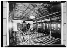 Photo:Loews Theater Interior 1910s Checkerboard Lobby Ticket Booths