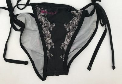 Hustler Women's Swimwear Bikini Bottom Only ''Point Dume''Black.Petite.No Returns