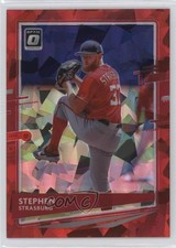 2020 Panini Donruss Optic FOTL Red Cracked Ice Prizm 6/7 Stephen Strasburg 10k8