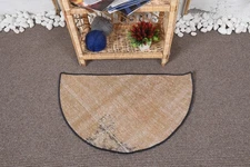 Decorative Rug, Floral Paisley Beige Brown 2.5x1.5 ft