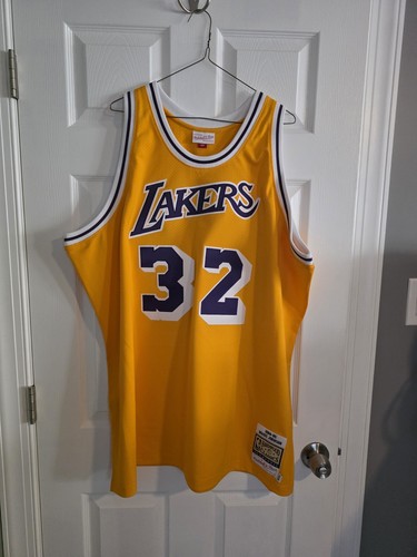 100% Authentic Magic Johnson Mitchell & Ness 84/85 Lakers Jersey Size 56 XXXL 