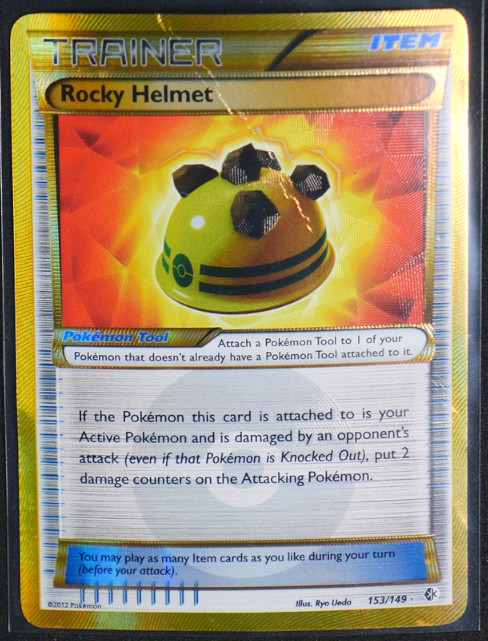 Rocky Helmet (Secret) Holo Secret Rare #153/149 Boundaries Crossed 2012 HP