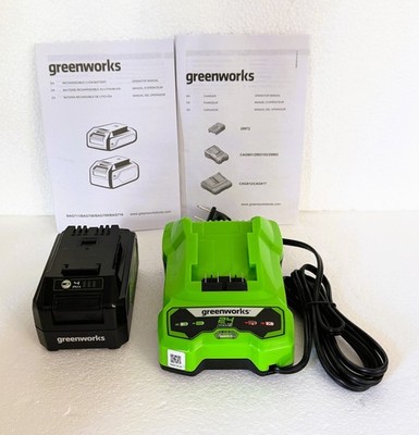 Genuine/OEM/Original Greenworks 24V 4.0Ah Lithium-Ion USB Battery And Charger
