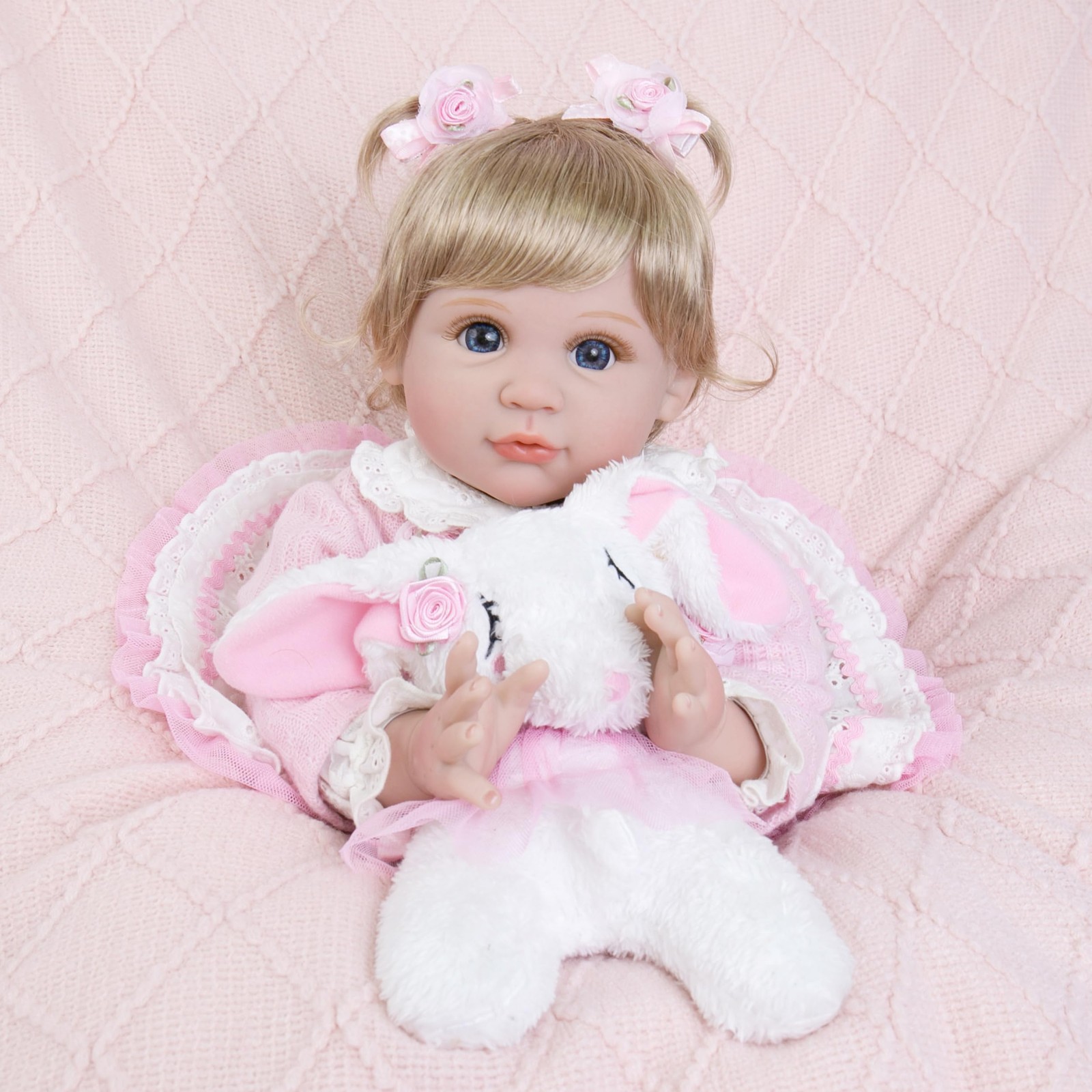 - 22 Inch Lifelike Baby Doll Flexible An...