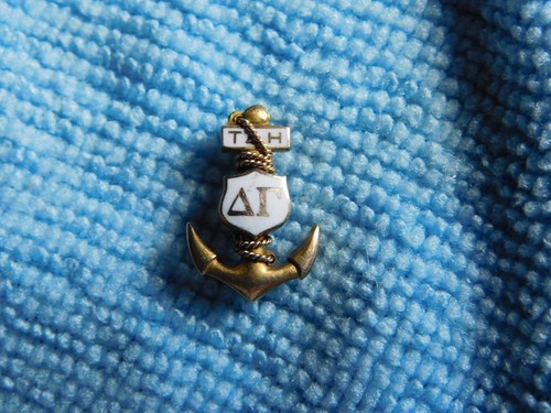 Vintage 10k Gold 1945 Delta Gamma Sorority Pin Badge - Picture 4 of 5