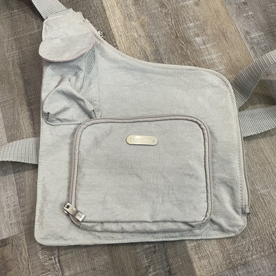 Baggallini Gray Sling Travel Hiking Biking Bag Baggallini TruNylon Multi Pocket Sling Bag | QVC - YouTube main image 3