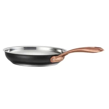 Cuisinart 10" Skillet Matte Black Stainless with Blush Bronze: Stainless
