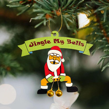 Funny Christmas Ornaments 2025 - White Elephant Gifts for Wooden Christmas Tree