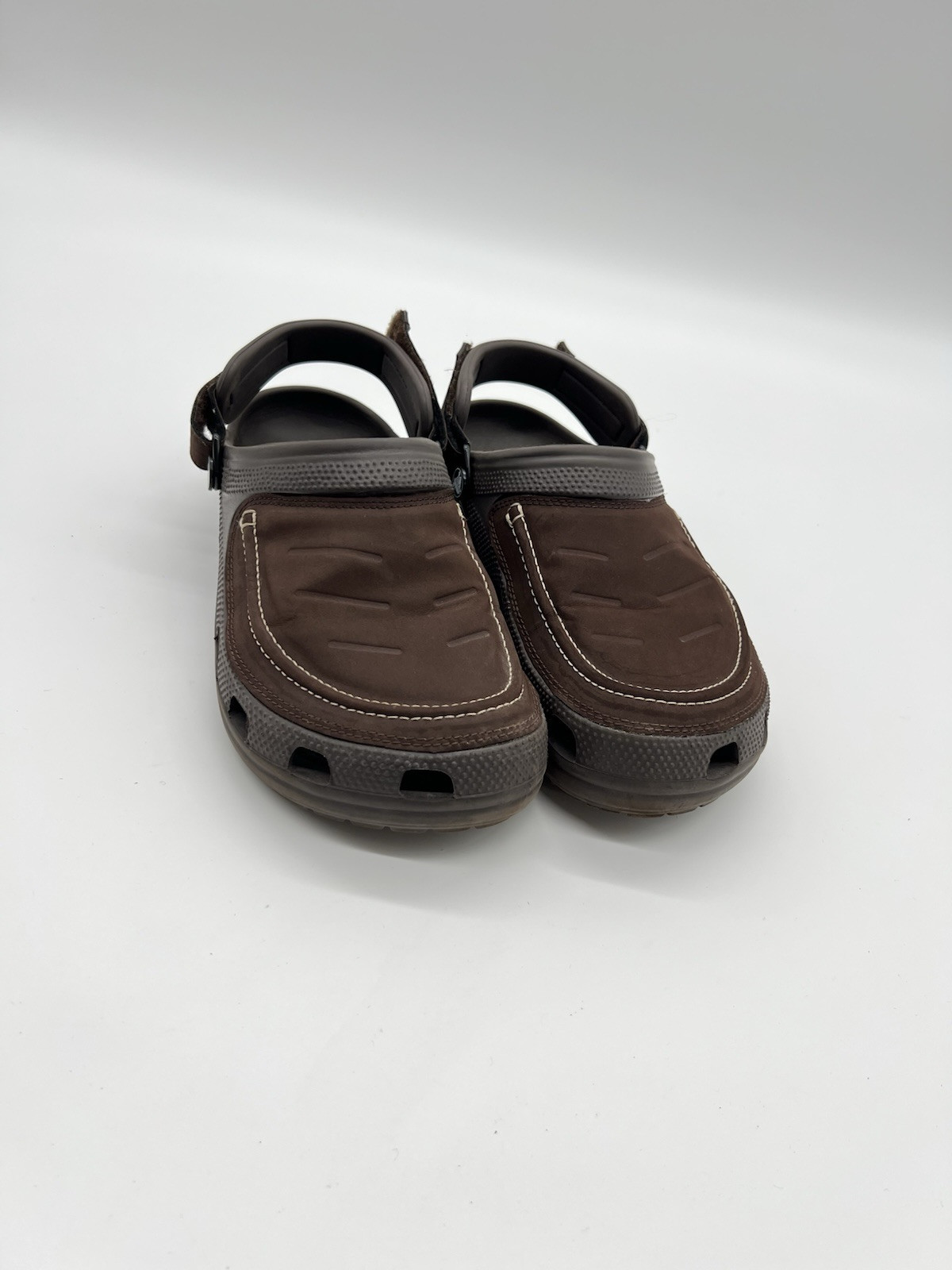 Crocs Yukon Vista Men’s Size 9 Chocolate Brown Leather Slingback Clog