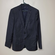 J. Crew Ludlow Slim-Fit Suit Jacket Double Vent Italian Worsted Wool 38R Navy