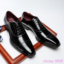 Men's Faux Leather Pointed Toe Oxfords Business Casual Party Prom Wedding Shoes