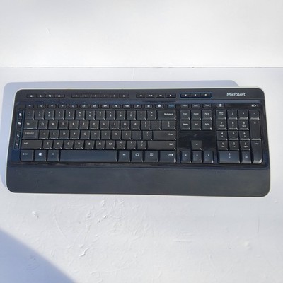 Microsoft Wireless Keyboard 3050 Black QWERTY Multimedia Programmable One-Touch