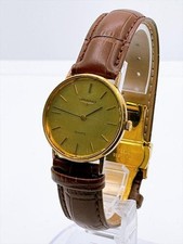 Longines Quartz Gold Watch Working Reliable Medallion Collectible