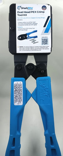 SharkBite 865894 PEX Crimp Tool 1/2" & 3/4" Go/No-go Gauge