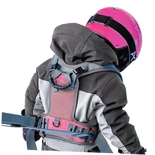 Ski and Snowboard Harness Trainer for Kids - Training Leash Pink Snowflake