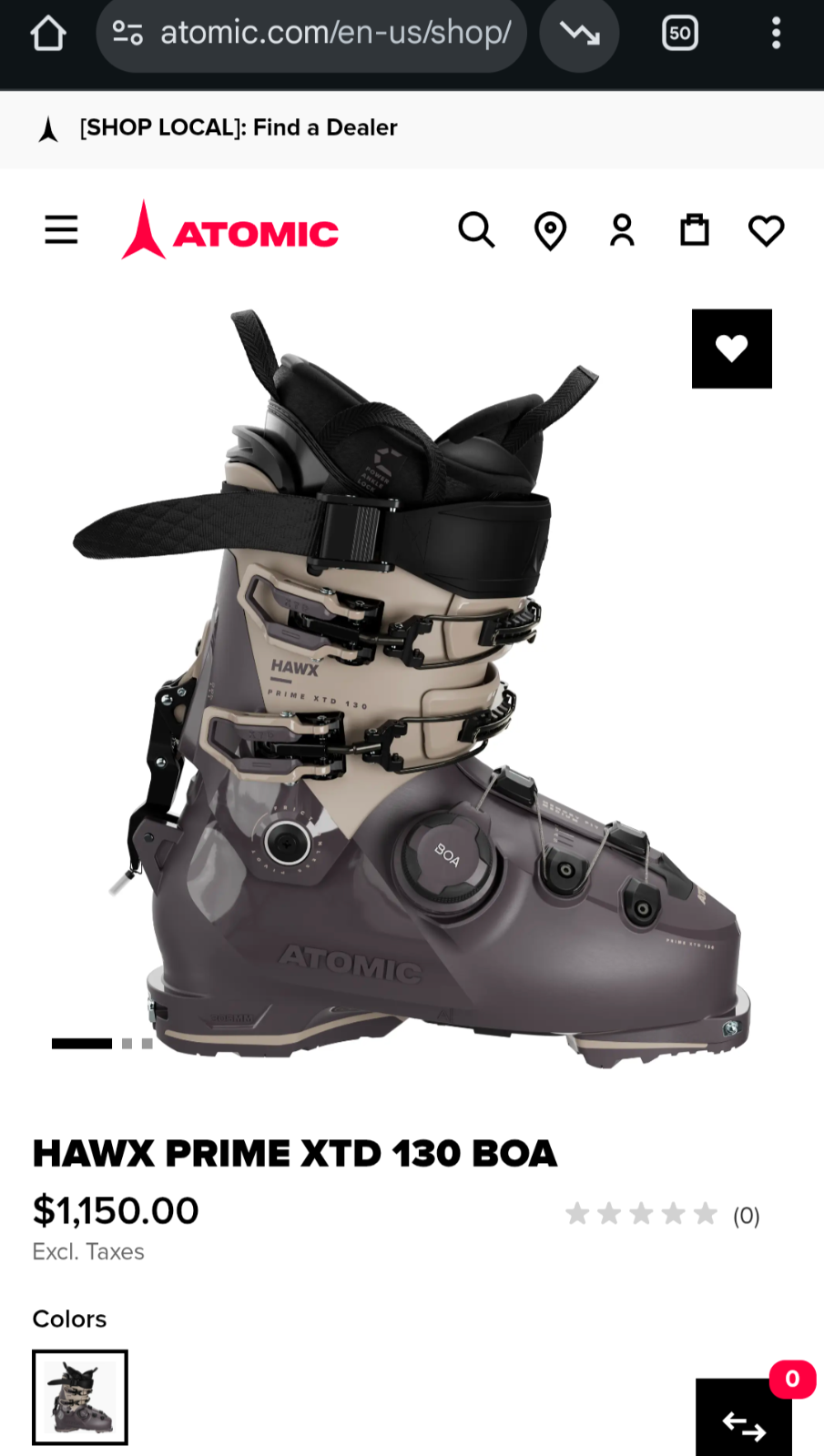 SALOMON Scarponi da sci Atomic Hawx Prime XTD 130 BOA GW taglia 27 5 2025