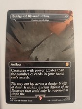 MTG Bridge of Khazad-Dum 0350 Borderless Extended Art NM Commander LOTR LTC Rare