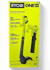 NEW RYOBI ONE+ 18V Cordless String Trimmer/Edger and Blower/Sweeper Combo Kit
