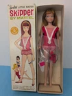 Vintage Mattel Barbie Skipper Doll 1960's Original Redhead Swimsuit W Box Rm11