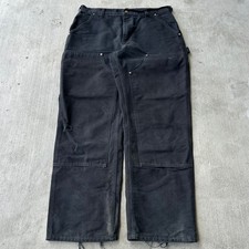 Vintage Y2K Carhartt black double knee work wear carpenter pants