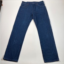 Wrangler 13MWZ Cowboy Cut Jeans Men's 36x32 Dark Indigo Original Fit USA Denim