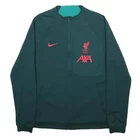 NIKE Mens Green LFC AXA Training Jacket M Polyester Zip Plain Liverpool FC