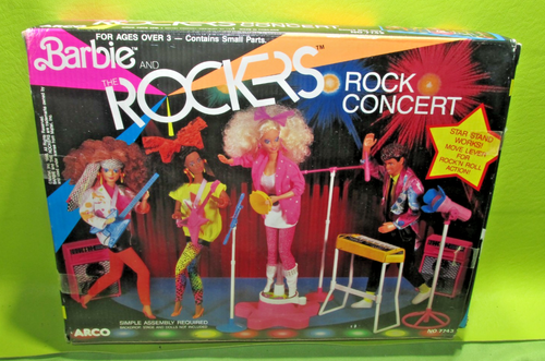 Vtg Complete 1986 Barbie & The Rockers Rock Concert Playset #7743 New in Box - Picture 2 of 17