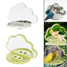 Parrot Bird Mirror Bird Cage Stand Toy Chewing Stick for Birds